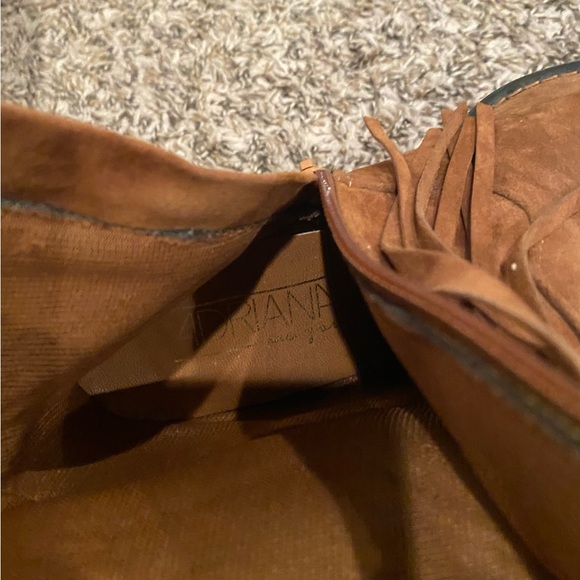 Camel Adriana New York boots with fringe, size 7 - Picture 3 of 4